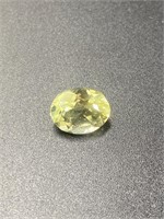 1.70 Carat Oval Cut Yellow Topaz GIA