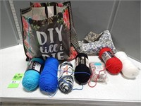 Yarn and shopping bags
