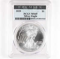 2020 Silver Eagle PCGS MS69