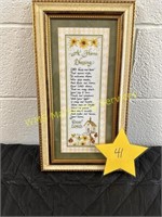 "A Home Blessing" Wall Decor