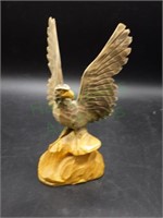 Wood Carving of an Eagle with Russian Roots