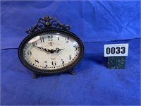 Metal/Plastic Replica Clock, 6"T