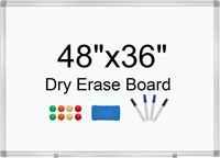 White Board Dry Erase  48 x 36 Aluminum