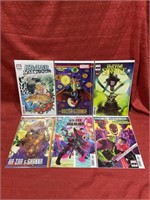 6 bagged and backed comics