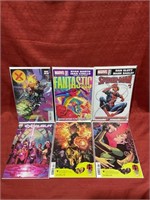 6 bagged and backed comics