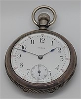 Antique Omega Sterling Silver Case Pocket Watch