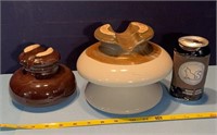 2 ceramic insulators good condition