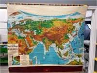 Cram Astro-Vue Eurasia Roll Up Map