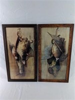 Pair of Framed Wild Game Prints by C.B Fowler