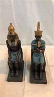 Hand painted Egyptian Bookends V12E