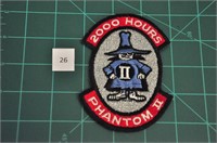 2000 Hours Phantom II USAF Military Patch