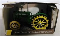 Die-cast John Deere 1935 Model BR toy tractor