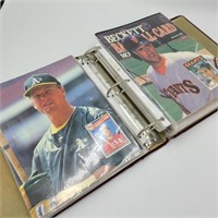 Binder of Vintage Beckett Baseball Card Magazines