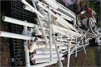 large lot used PVC pipe with assorted