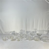 Lot of Clear Glass Variety Glasses