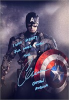 Autograph COA Captain America Photo