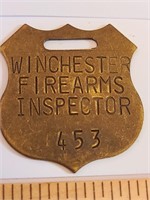 Vintage Winchester Firearms Inspector Fob