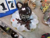 EGG PLATE, JUG, ALLIGATOR S&P SHAKERS