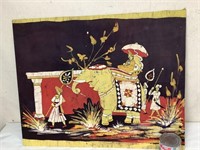 Batik sur panneau de bois 30"x24"