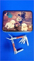 Ducks Unlimited Mulit Tool In Puppy Tin Approx 4"l