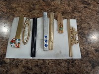 Assortment of Tie Clips. Mad Men Style