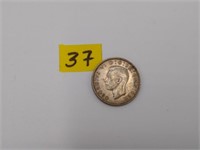 1942 Silver Great Britian 2 Shilling coin
