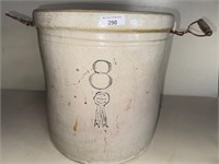 Buck. Pott. Co-Macomb Stoneware Crock 8