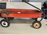 Antique Red Wagon (steel & in good condition)