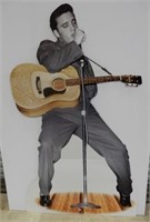 ELVIS PRESLEY LIFE-SIZED IMAGE WITH ATTACHED EASEL