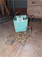 Variety of Brass buckles, etc