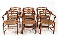 (6) Dining Arm Chairs by Barnard & Simonds