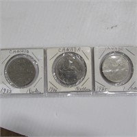 1983, 84, 85 CDN $1 COINS