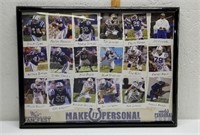 Framed Autographed Colts Poster 19x25in