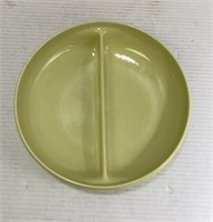 Sectioned Bowl Yellow Ceramic