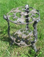 Cast Iron 2-Tier Plant Stand. Measures: 16.5" T x