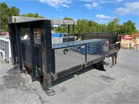 Used 13'X7'5" Flat Bed Body W/ Side Tool Boxes