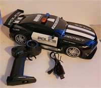 Super Nice RC Police Car with Charger, Works, 13"