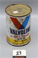 Valvoline Motor Oil Can Quart