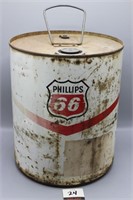 Phillips 66 Oil Can 5 Gallon