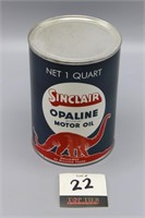 Sinclair Opaline Motor Oil Quart Can