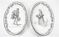 MOTTAHEDEH FRENCH PLATES DECORATIVE WALL SET
