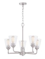 Ashley 5-Bulb Nickel Chandelier