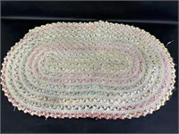 Oval Shaped Colorful Rug
