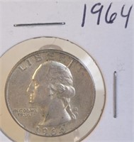 1964 Washington Silver Quarter