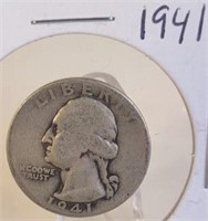 1941 Washington Silver Quarter