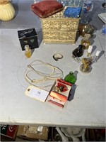 COSTUME JEWELRY, PERFUME AND JEWELERY BOX