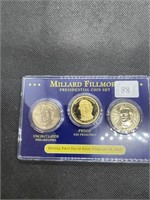 1st Day of Issue 3 President Dollars MILLARD FILLM