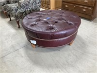 39x17 Inch Round Leather Bench PU ONLY