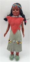 STORY BOOK PLASTIC BLACK INDIAN DOLL