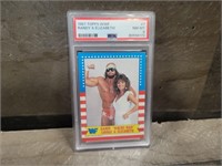 1987 Topps WWF Randy & Elizabeth PSA 8